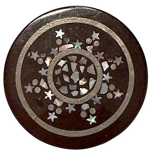 A division one Paper Mache inlay button