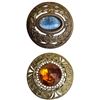Image 1 : A small card of division one large jewel buttons