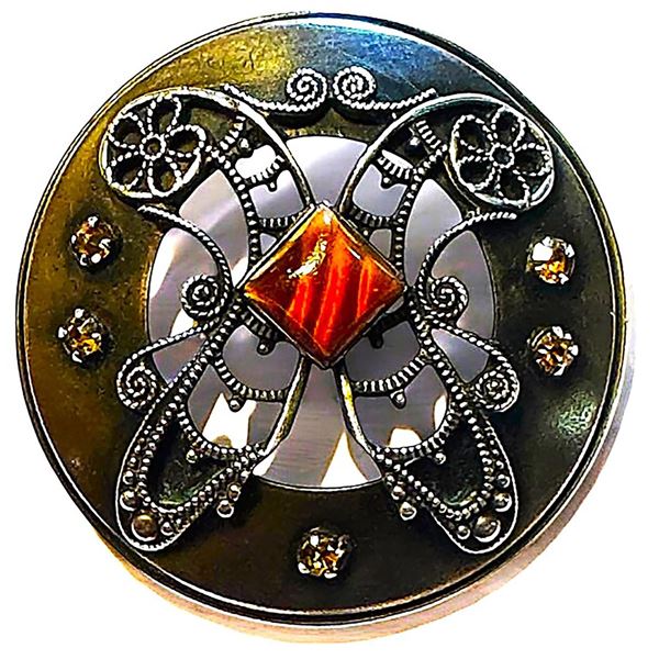 A division one large GAY 90 jewel button