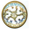 Image 2 : A small card of division 1 & 3 glass in metal buttons