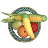 Image 2 : A card of division three "Plates of Fruit" buttons