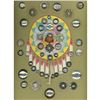 Image 1 : A card of division three Indian Silver buttons