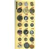 Image 1 : A small card of division one and three metal buttons