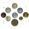 Image 1 : A partial card of division one metal pictorial buttons