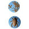 Image 1 : A small card of division three Studio artist buttons