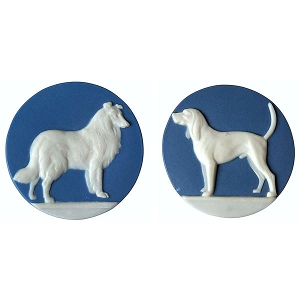 A small card of division three Studio artist buttons