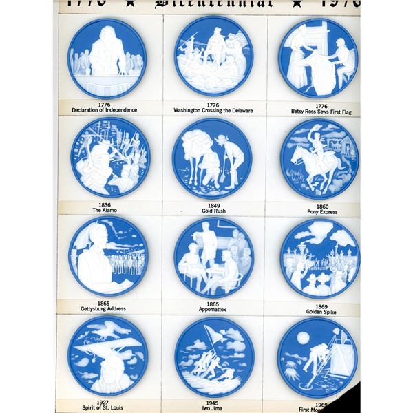 A card of division three Studio artist buttons
