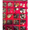 Image 4 : A Riker tray of assorted material buttons