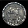 Image 1 : A division three white metal sailing ship button