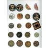 Image 1 : A full card of division 1 & 3 assorted material buttons