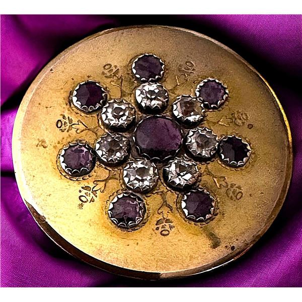 A Very RARE division 1 jeweled copper button