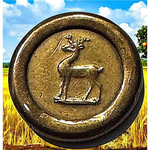 A division one metal pictorial button