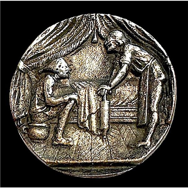 A division one pictorial metal button