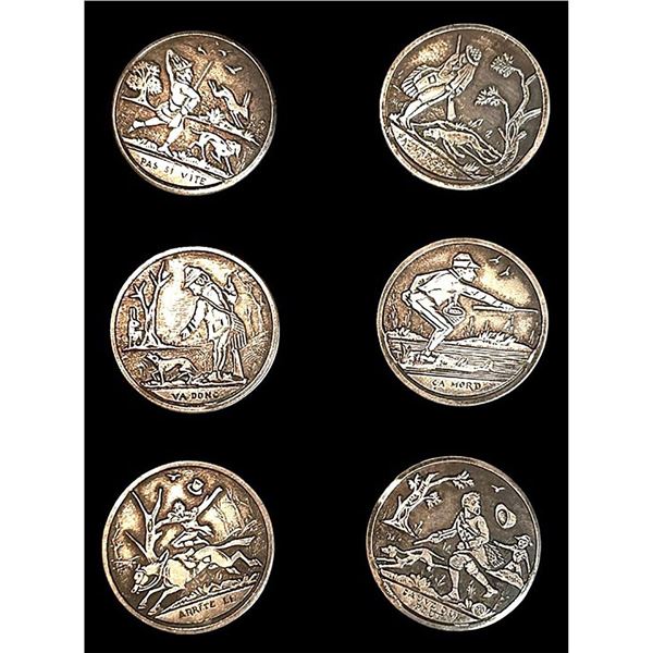 A set of division one sporting buttons