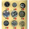 Image 3 : A partial card of division 1 & 3 metal buttons