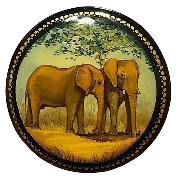 A division three artist created pictorial button