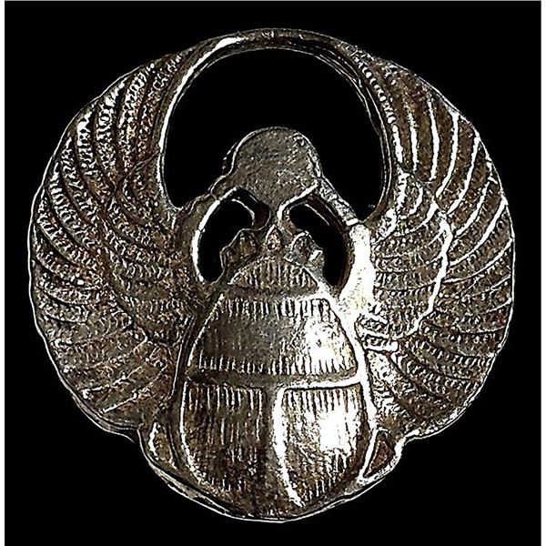 A division three silver pictorial button