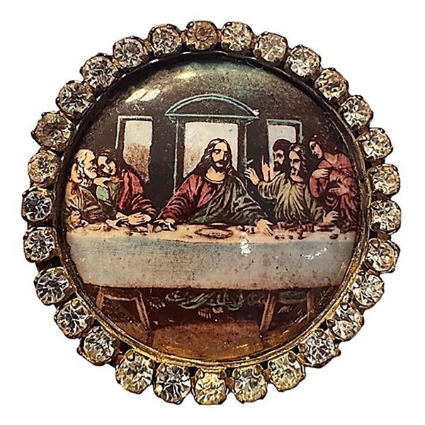 A division three Motiwala pictorial enamel button