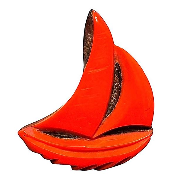 A division three realistic pictorial wood button