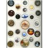 Image 1 : A card of division 1 & 3 assorted Architectural buttons