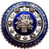 Image 1 : A division 1 pierced silver and enamel pictorial button