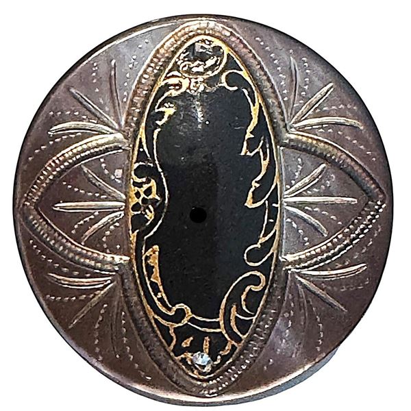 A division one pearl and enamel button