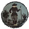 Image 1 : A RARE division one pictorial fabric button