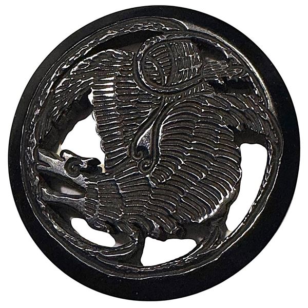 A division one pictorial Casein button