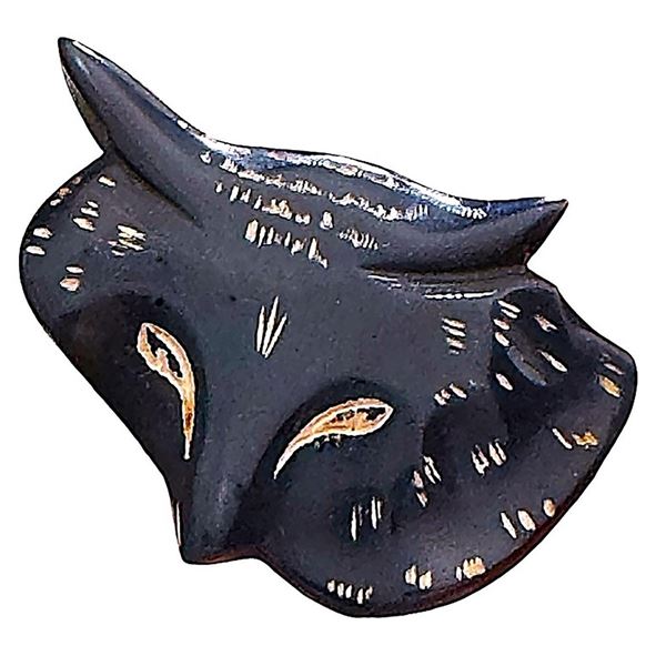 A division three pictorial Bakelite button