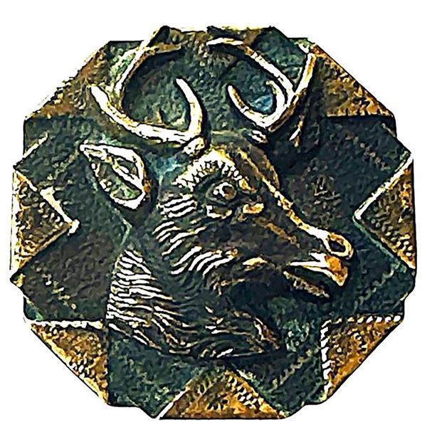 A division one pictorial animal button