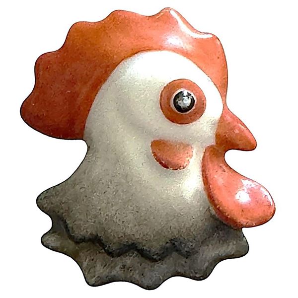 An extremely rare Porcelain button from Hungary