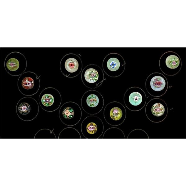 A card of division three studio artist buttons