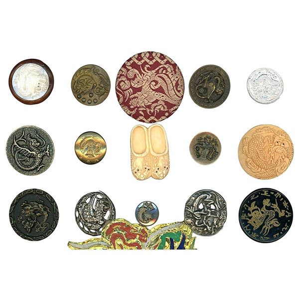 A partial card of division 1 & 3 Asian themed buttons