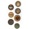 Image 1 : A small card of Div. 1 & 3 assorted Earth Tone buttons