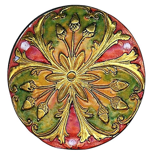 A division one pictorial enamel button