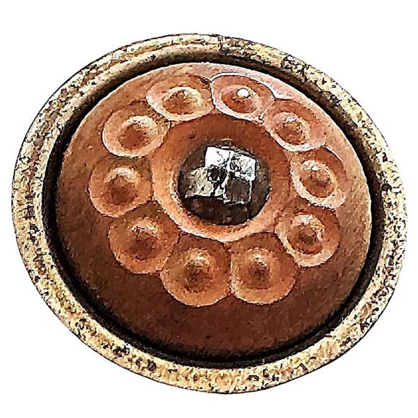 A scarce division one steel cup button