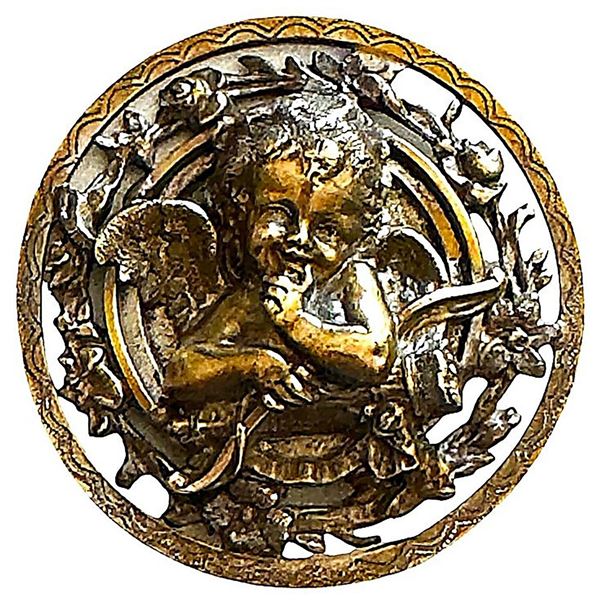 A division one openwork detailed picture button