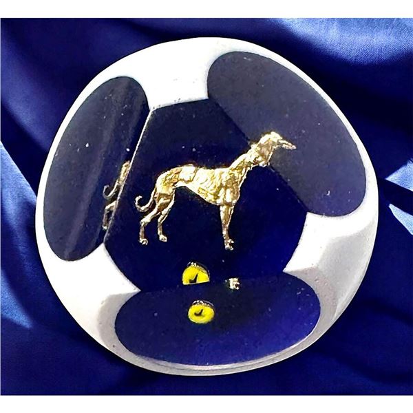 A division three studio artist glass button