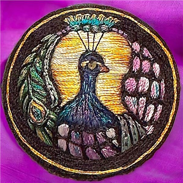 A division three studio artist pictorial button