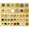 Image 1 : A card of division 1 & 3 assorted glass buttons