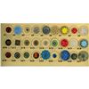 Image 1 : A partial card of assorted division 1 & 3 Glass buttons
