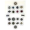 Image 1 : 2 Cards of division one assorted inlay buttons