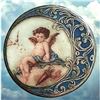 Image 1 : A division one pictorial porcelain button