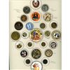 Image 1 : A card of division 1 & 3 assorted couple buttons