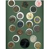 Image 1 : A full card of assorted material pictorial buttons