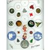 Image 1 : A card of division 1 and 3 Christmas design buttons