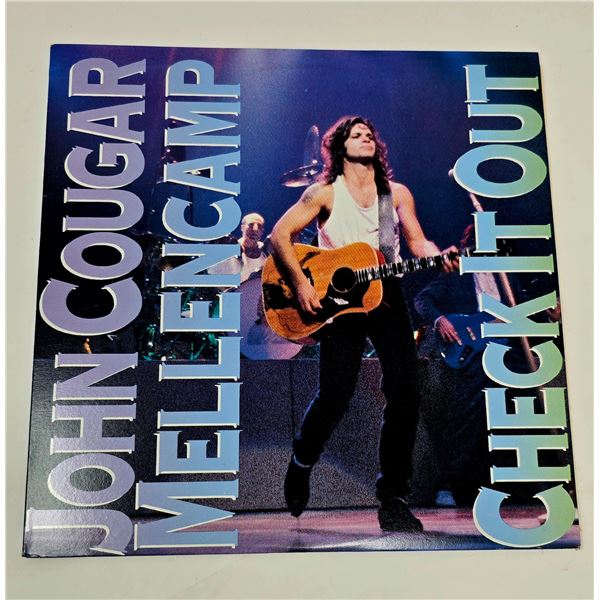 John Cougar Mellencamp "Check It Out" 12" Single Vinyl, 1987 Mercury Release