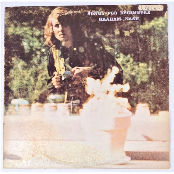 Graham Nash “Songs for Beginners” LP – Atlantic SD 7204 Folk Rock Classic