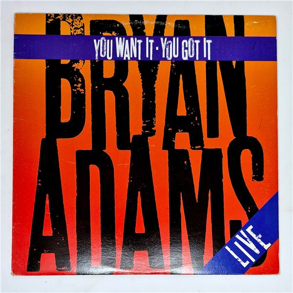 Bryan Adams *You Want It You Got It* LP Vinyl Album - 1981 A&M Records