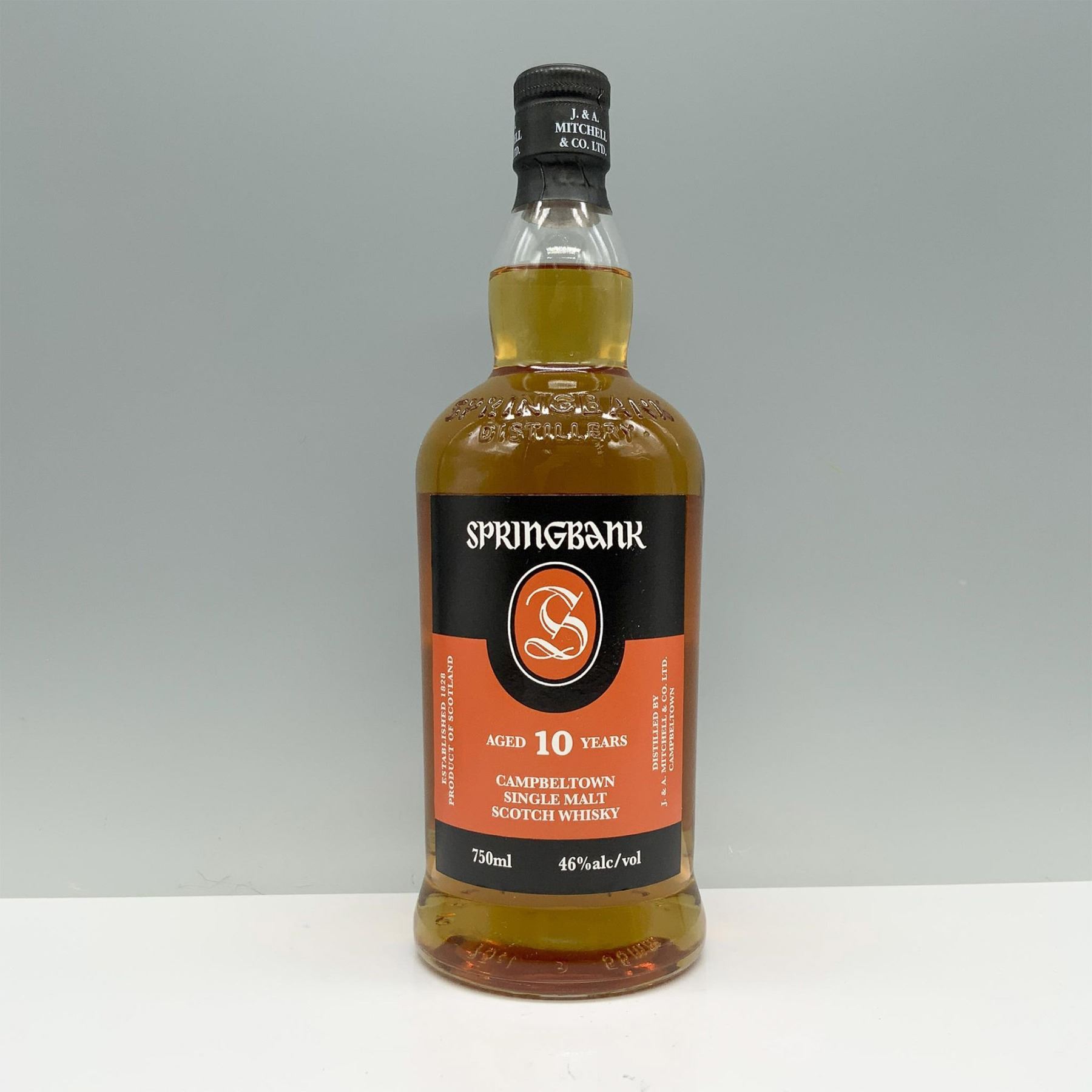 Springbacks Whiskey Springbank 10 Year Old Single Malt Scotch Whiskey, Sealed